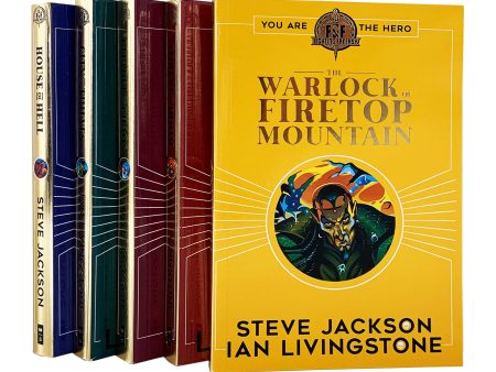 Fighting Fantasy RPG Books 1-5 Collection Set by Ian Livingstone - Ages 9-14 - Paperback Supply