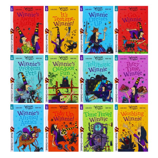 Read With Oxford: Winnie and Wilbur 12 Books Collection Set (Stage 5 & 6) By Laura Owen - Ages 5-6 - Paperback For Cheap