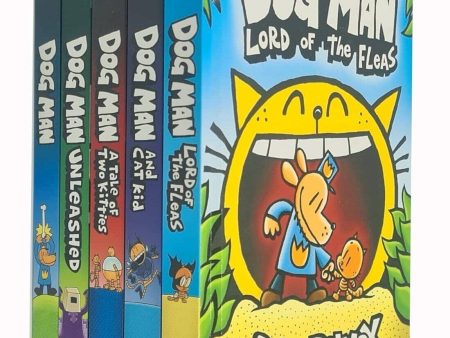 Dog Man by Dav Pilkey: Books 1-5 Collection Set - Ages 6-12 - Paperback Online now