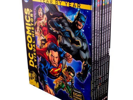 DC Comics A Visual History 8 Books Box Set - Ages 9-14 - Hardback For Sale