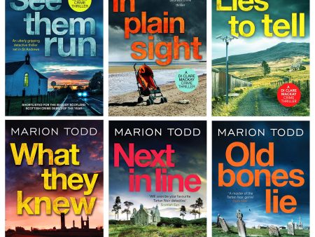 Detective Clare Mackay Series By Marion Todd 6 Books Collection Set - Fiction - Paperback For Sale