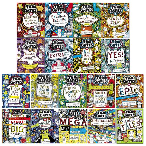 Tom Gates by Liz Pichon: Books 1-18 Collection Set - Age 7-14 - Paperback Sale