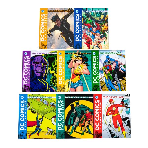 DC Comics A Visual History 8 Books Box Set - Ages 9-14 - Hardback For Sale