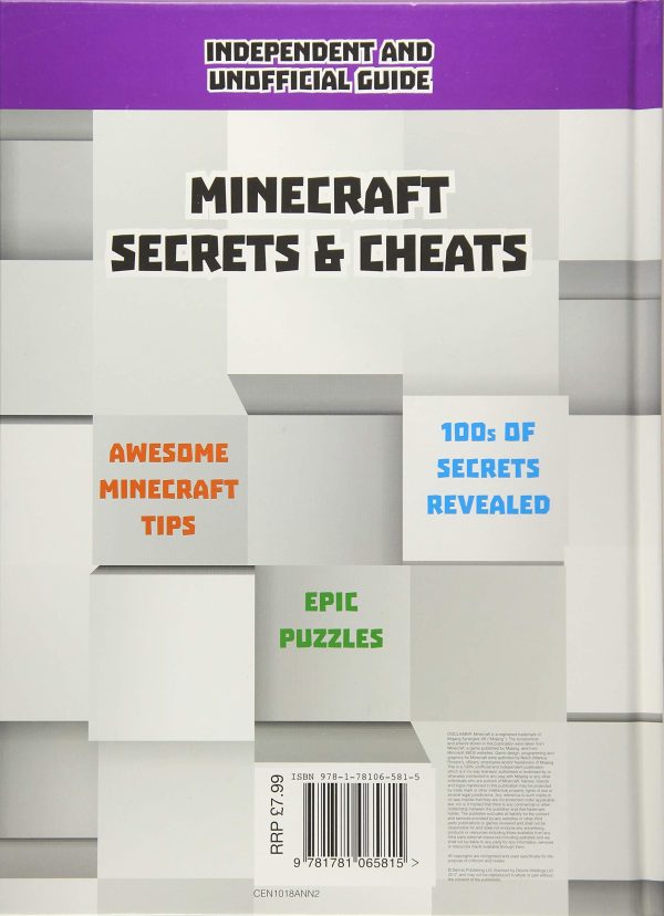 Minecraft Secrets & Cheats Annual 2018 - Hardback For Sale