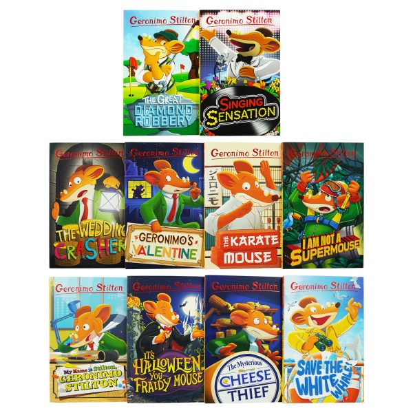 Geronimo Stilton The 10 Book Collection (Series 5) Box Set - Ages 5-7 - Paperback Online Sale