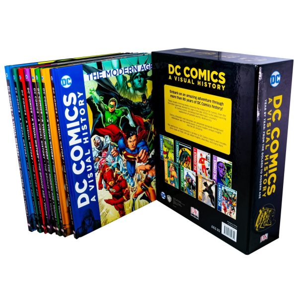 DC Comics A Visual History 8 Books Box Set - Ages 9-14 - Hardback For Sale