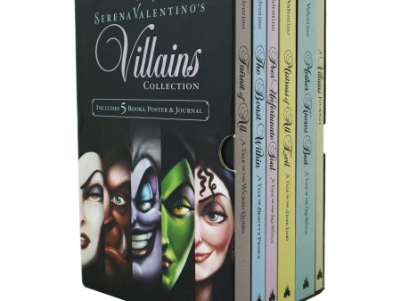 Disney Villains Collection by Serena Valentino Box Set of 5 Books, Poster & Journal - Ages 6-9 - Paperback Fashion