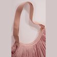 Women Light Pink WHIPPED CREAM Pleated Bag(35x25cm) Fashion