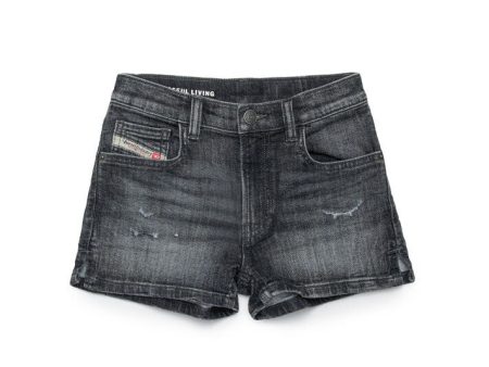 Girls Denim Black Shorts Online now