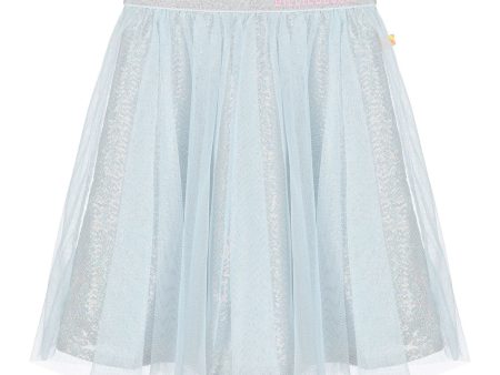 Girls Ice Blue Sequin Tulle Skirt Online Hot Sale