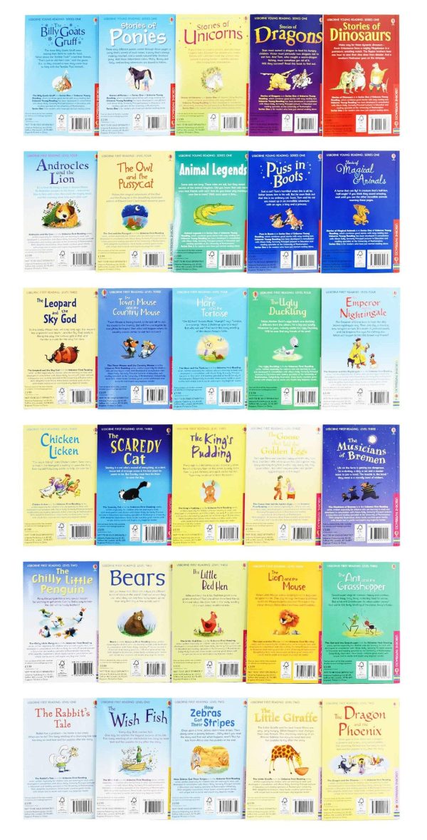 Usborne My Animal Stories Reading Library 30 Books Collection Box Set - Ages 5-7 - Paperback Online Sale