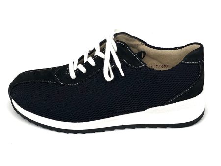 Damen Schnürer Halbschuh schwarz Finn Comfort 17219 Discount