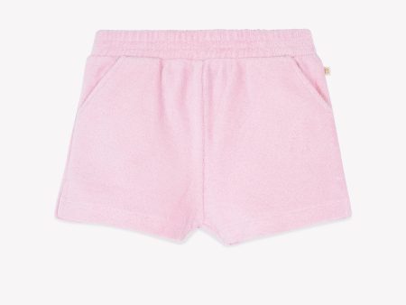 Baby Girls Light Pink Cotton Shorts Online