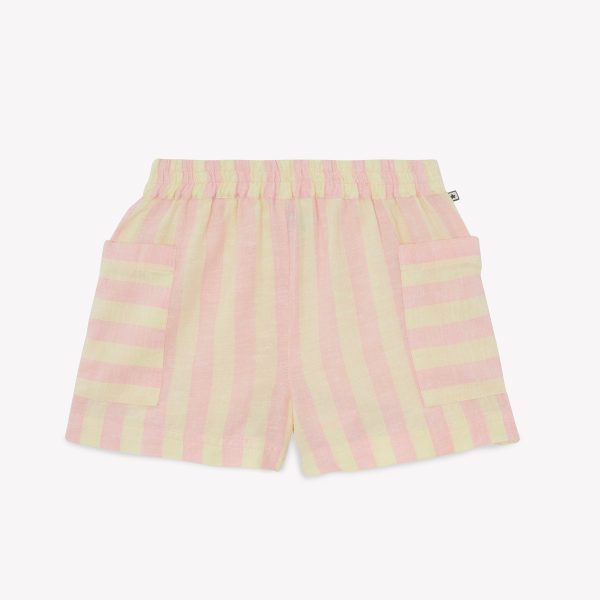 Girls Yellow Stripe Shorts Online Sale