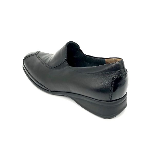 Damen Komfort Slipper Schwarz von Semler 10568 Online now