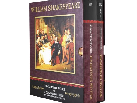 William Shakespeare 2 Volume Box Set The Complete Works and a Companion Guide - Hardcover on Sale