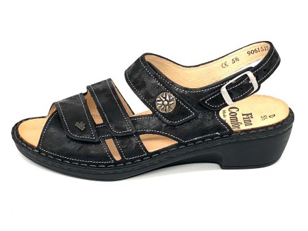 Sandalette schwarz von Finn Comfort 16970 For Sale