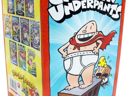 Captain Underpants by Dav Pilkey 10 Book Collection Set - Ages 7-9 - Paperback For Discount