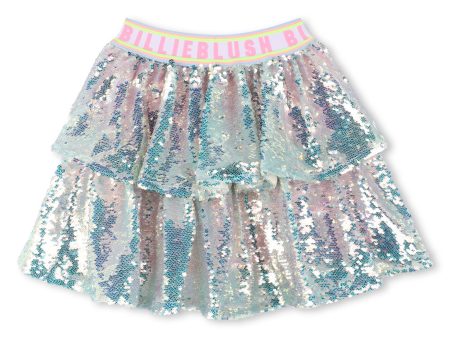 Girls Silver Sequin Skirt Hot on Sale