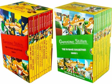 Geronimo Stilton Series 1 & 2 Collection 20 Books Box Set - Ages 5-7 - Paperback Cheap