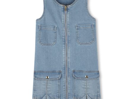 Girls Blue Denim Dress For Sale