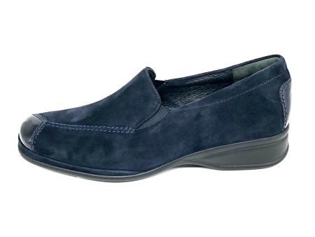 Damen Komfort Slipper Dunkelblau von Semler 16954 Online Sale