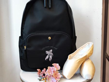 Girls Black item69 black Ballet Backpack(宽28x高40x深11cm) For Sale