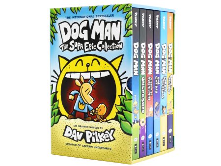 Dog Man: The Supa Epic Collection by Dav Pilkey 6 Books Box Set - Ages 7-9 - Paperback Online