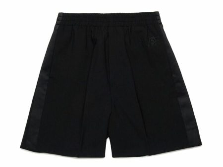 Girls Black Wool Shorts Discount