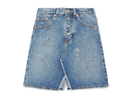 Girls Blue Denim Skirt Online