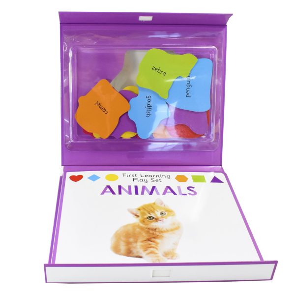 First Learning Play Set: Animals by Priddy Books - Ages 0-5 - Board Book Hot on Sale