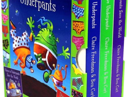 Aliens & Dinosaur Love Underpants 3 Books Box Set Fashion