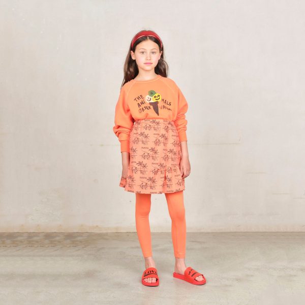 Boys & Girls Orange Printed Cotton Sweatshirt For Discount