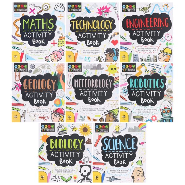 STEM Starters for Kids By Jenny Jacoby 8 Activity Books Collection Set - Ages 7+ - Paperback Online now