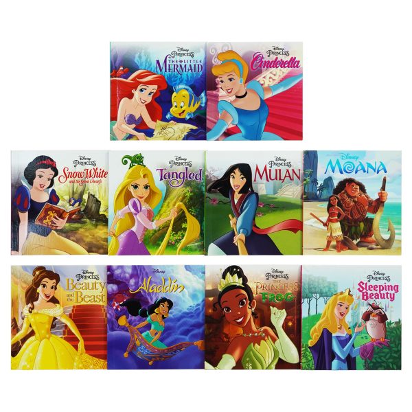 Disney Princess: My Little Library 10 Books Collection - Ages 5-8 - Paperback Hot on Sale