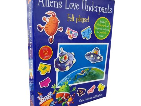 Aliens Love Underpants Felt Playset By Claire Freedman & Ben Cort - Ages 3-6 - Paperback Supply