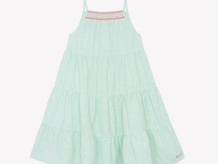 Girls Mint Cotton Dress Fashion