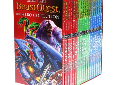 Beast Quest The Hero Series 1, 2 and 3 Collection 18 Books Box Set By Adam Blade - Ages 6+ - Paperback on Sale