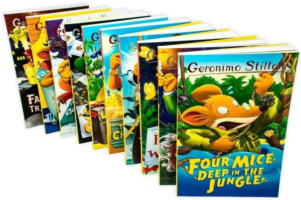 Geronimo Stilton Series 1 & 2 Collection 20 Books Box Set - Ages 5-7 - Paperback Cheap