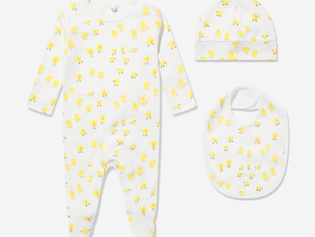 Stella McCartney Baby 3 Piece Babygrow Gift Set in Ivory Sale