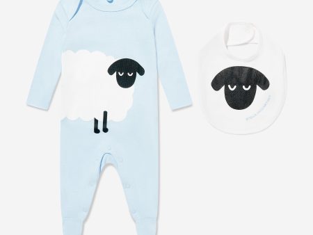 Stella McCartney Baby Boys Sheep Babygrow Gift Set in Blue Online now