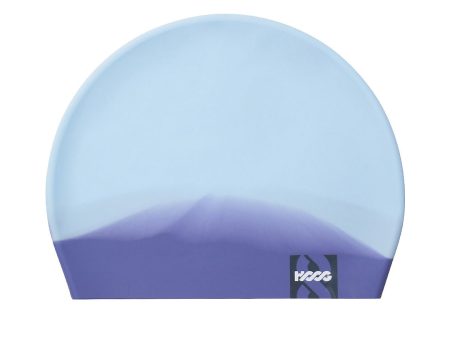 Adult Light Blue Silicone Swim Hat For Sale