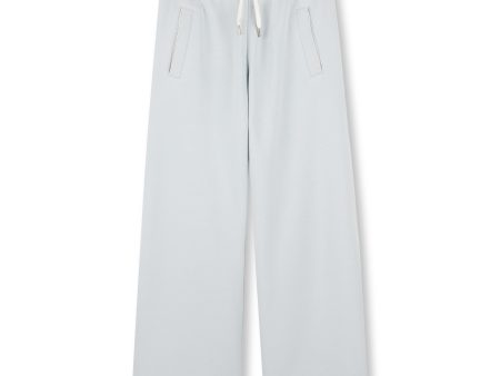 Girls Light Blue Cotton Trousers Online Sale