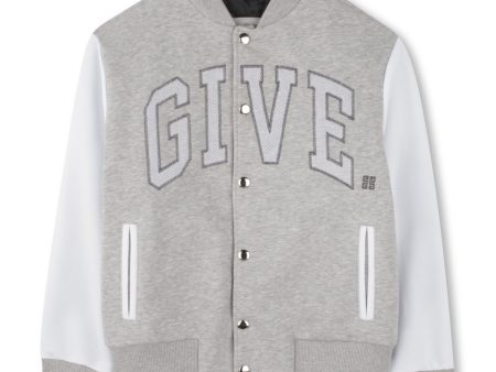 Boys Grey Cotton Jacket For Sale