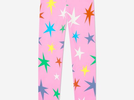 Stella McCartney Girls Star Leggings in Pink Fashion