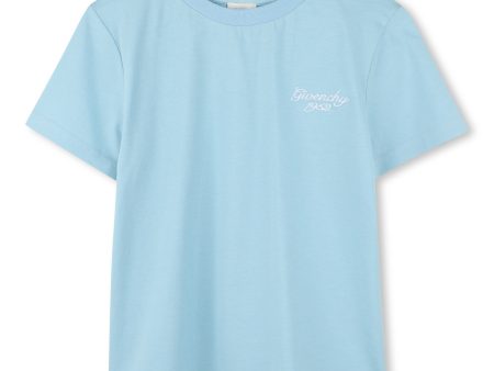 Boys & Girls Blue Cotton T-Shirt For Cheap