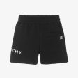 Boys Black Logo Cotton Shorts Online Sale