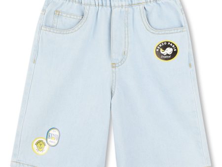 Boys Light Blue Denim Shorts For Cheap